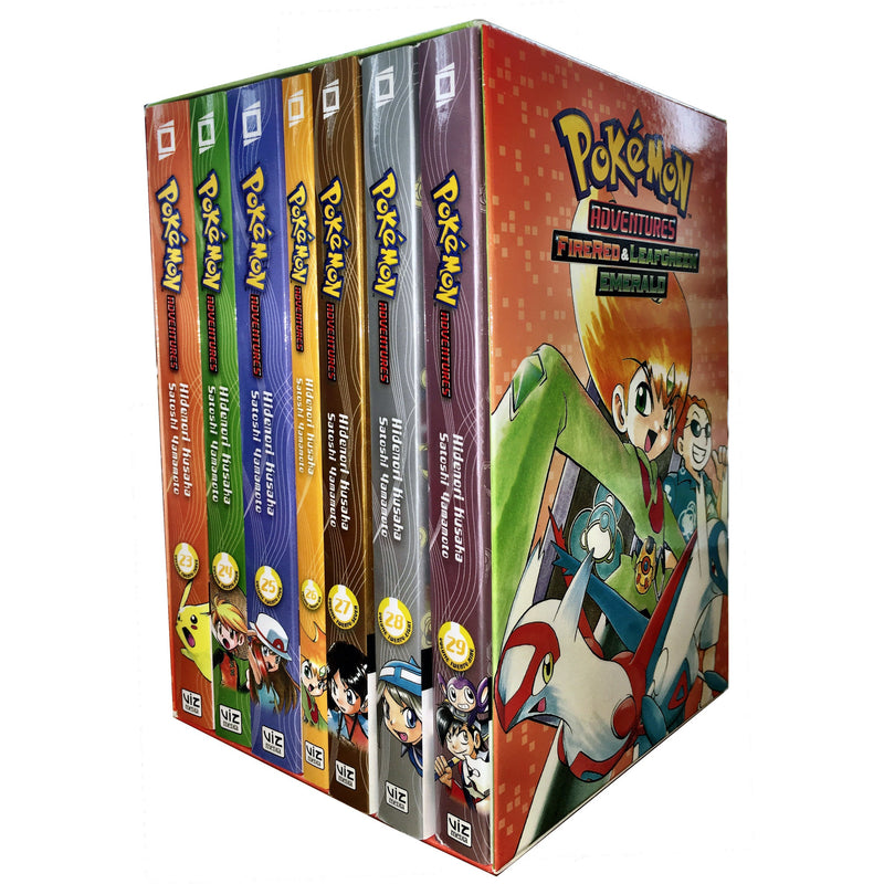 ["9781421582788", "children book", "cl0-VIR", "comic", "Comics and Graphic Novels", "pokemon adventure", "Pokemon Adventures FireRed & LeafGreen Emerald box set", "pokemon books set", "Pokemon box set", "young adults"]