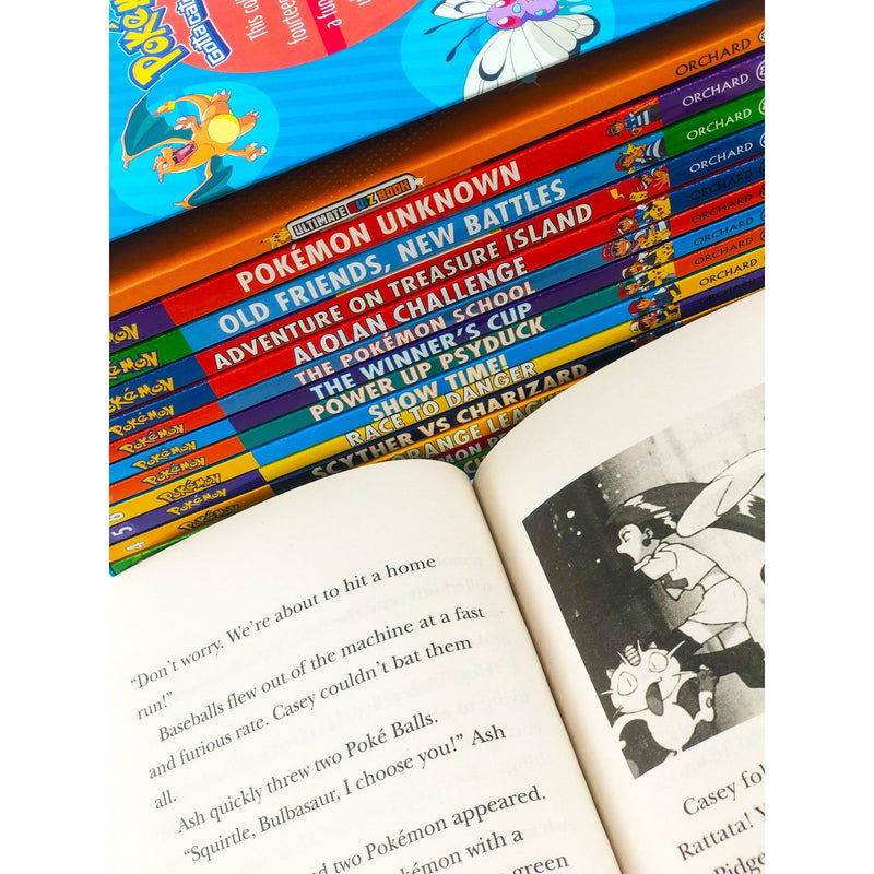 ["9781408369098", "adventure on treasure island", "alolan challenge", "anime books", "ash big challenge", "bestselling books", "children books", "children collection", "colouring fun", "junior books", "old friends new battles", "pokemon", "pokemon anime books", "pokemon books", "pokemon box set", "pokemon childrens books", "pokemon collection", "pokemon colouring fun", "pokemon deluxe gift set", "pokemon manga books", "pokemon peril", "pokemon ultimate collection", "pokemon ultimate quiz book", "pokemon unknown", "power up psyduck", "race to danger", "scyther vs charizard", "show time!", "the chikorita challenge", "the orange league", "the pokemon school", "the winners cup", "ultimate quiz book"]