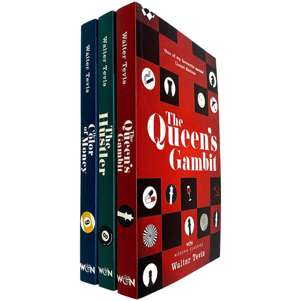 The Queen's Gambit Series 3 Books Collection Set by Walter Tevis Now a NETFLIX Series