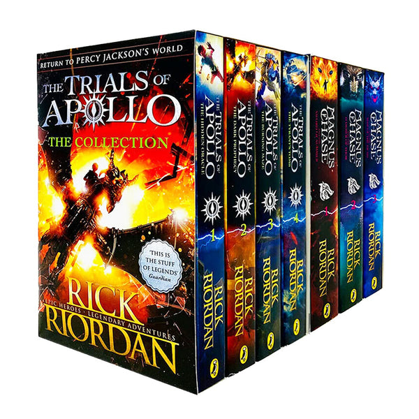 Trials of Apollo and Magnus Chase Series 7 Books Collection Box Set By Rick Riordan