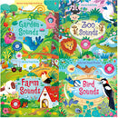 Usborne Sound Books Series 2 Collection 4 Books Set Farm, Bird, Garden, Zoo