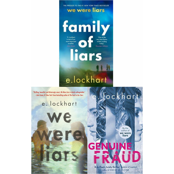 Tiktok Sensation We Were Liars 3 Books Collection Set by E.Lockhart Family of Liars, Genuine Fraud