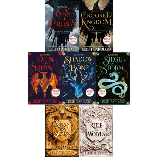 Leigh Bardugo 7 Books Collection Set Shadow and Bone Trilogy, Six of Crows Series, King of Scars Duology Series