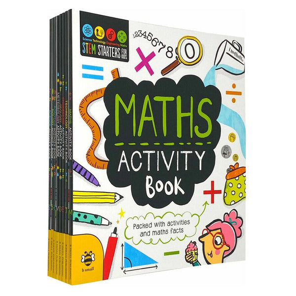Stem Educational Activity 8 books set, Stem Starters For Kids, Maths, Engineering, Meteorology
