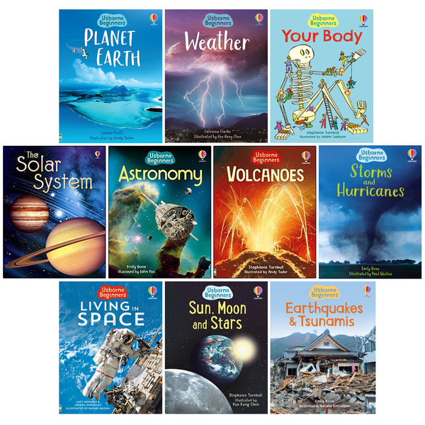 Usborne Beginners Science 10 Book Collection Earthquakes &amp; Tsunamis - Ages 5-7 - Paperback