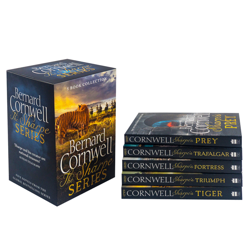 ["9780007989256", "Action", "Adult Fiction (Top Authors)", "Bernard Cornwell", "Bernard Cornwell Book Collection", "Bernard Cornwell Book Collection Set", "Bernard Cornwell Books", "bernard cornwell books in order", "Bernard Cornwell Books Set", "Bernard Cornwell Collection", "bernard cornwell sharpe", "Bernard Cornwells 5 Books Set", "Bernard Cornwells Richard Sharpes Series 5 Books Set", "Fiction", "Fortress", "Harper Collins", "Hero", "History", "Military History", "Prey", "Richard Sharpe", "sharpe books in order", "sharpe novels", "Sharpe Series", "Sharpe Series Books", "Sharpe Series Books Collection", "sharpe's tiger", "sharpes books in order", "Soldier", "the last kingdom bernard cornwell", "the last kingdom books", "the last kingdom books in order", "Tiger", "Trafalgar", "Triumph"]