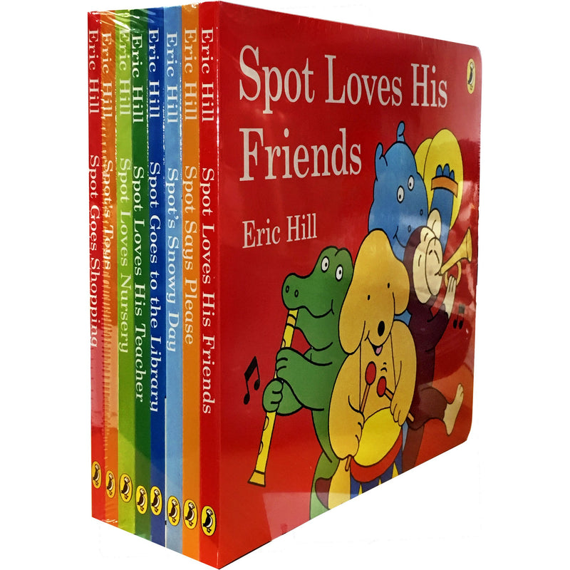 ["9780241397428", "Eric Hill", "Eric Hill Book Collection", "Eric Hill Book Collection Set", "Eric Hill Books", "Eric Hill Collection", "Eric Hill Series", "Spot Book Collection", "Spot Book Collection Set", "Spot Books", "Spot books Set", "Spot Collection", "Spot Goes Shopping", "Spot Goes to the Library", "Spot Loves His Friends", "Spot Loves his Teacher", "Spot Loves Nursery", "Spot Says Please", "Spot Snowy Day", "Spot the Dog", "Spot Toys", "Spots Story Collection"]