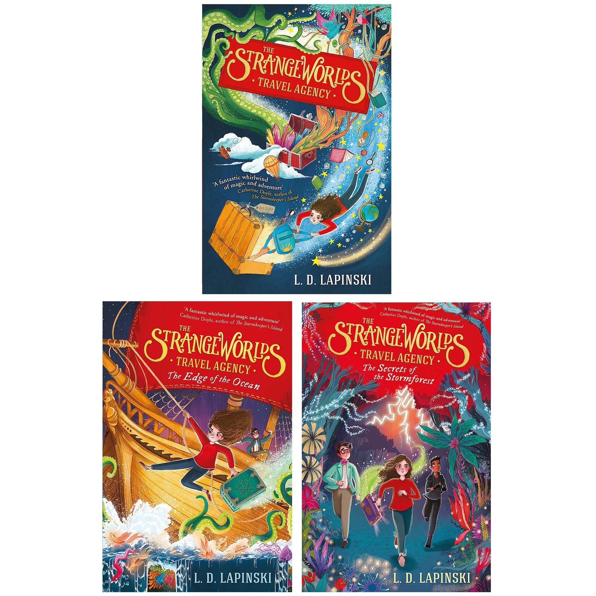 洋書 THE WORLD'S MOST MAGICAL WILDERNESS ESCA The Strangeworlds Travel Agency Collection 3 Books Set (The Strangewor