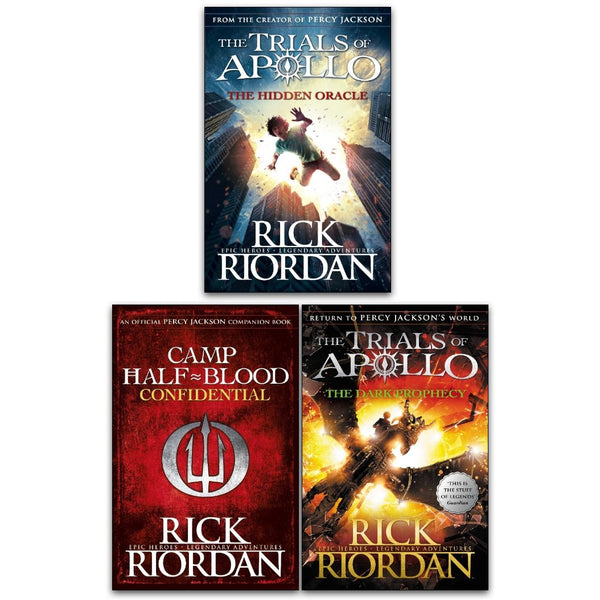 Trials Of Apollo Collection 3 Books Set The Hidden Oracle The Dark Prophecy Confidential