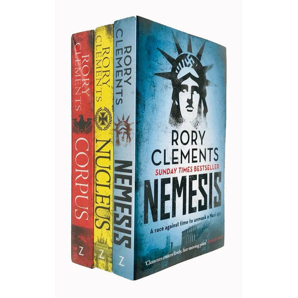 Tom Wilde Series 3 Books Collection Set by Rory Clements (Corpus, Nucleus & Nemesis)