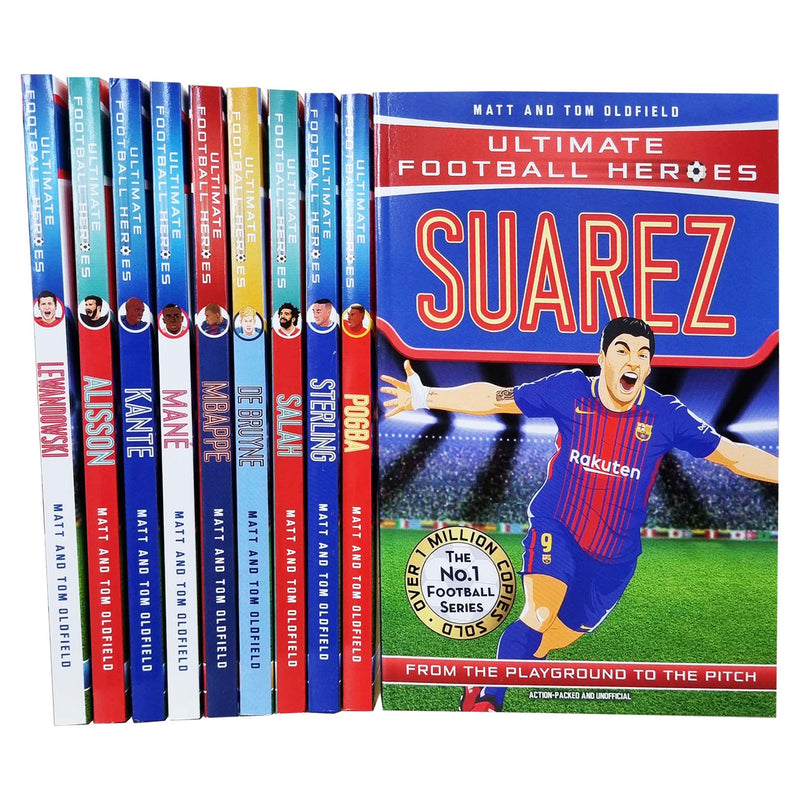 ["9781789466546", "alisson", "Arsenal", "Aubameyang", "Barcelona", "Belgium", "chelsea", "Children Books", "Childrens Books (11-14)", "cl0-CERB", "De Bruyne", "De Gea", "England", "FC Barcelona", "Football Books", "France", "Griezmann", "junior books", "kante", "lewandowski", "liverpool", "Manchester City", "Manchester United", "Mane", "Matt Oldfield", "Mbappe", "paris saint germain", "Paris Saint German", "Pogba", "Real Madrid", "Salah", "Spain", "Sport Books", "Sterling", "Suarez", "Tom Oldfield", "Ultimate Football Heroes", "Ultimate Football Heroes Book Set", "Ultimate Football Heroes Collection", "Ultimate Football Heroes Deluxe Edition", "Ultimate Football Heroes Legend Edition", "Ultimate Football Heroes Series", "young teen"]