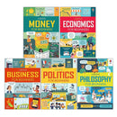 Usborne Big Subjects For Beginners 5 Books Collection Box Set (Money, Economics, Business, Politics, Philosophy)