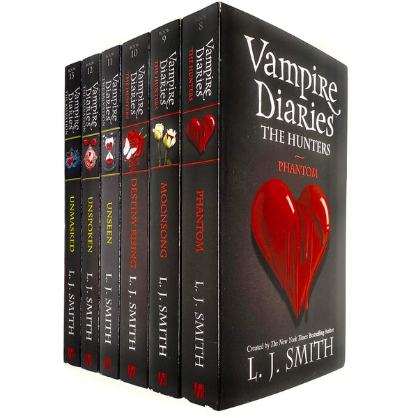 Vampire Diaries Complete Collection 6 Books Set by L. J. Smith (The Hunters) (Book 8 to 13) - books 4 people