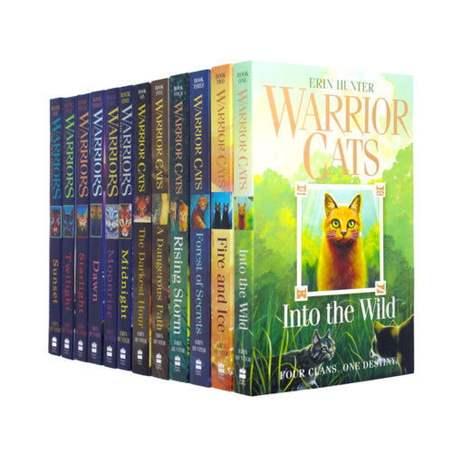 ["9788729106074", "a dangerous path", "Childrens Books (11-14)", "cl0-PTR", "dawn", "erin hunter", "fire and ice", "forest of secrets", "in to the wild", "midnight", "moon rise", "rising storm", "starlight", "sunset", "the darkest hour", "the new prophecy", "the prophecies begin", "twilight", "warrior cat series 1", "warrior cats collection", "warrior cats series 2"]