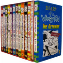 Diary of a Wimpy Kid Collection 13 Books Set by Jeff Kinney The Getaway, Double Down