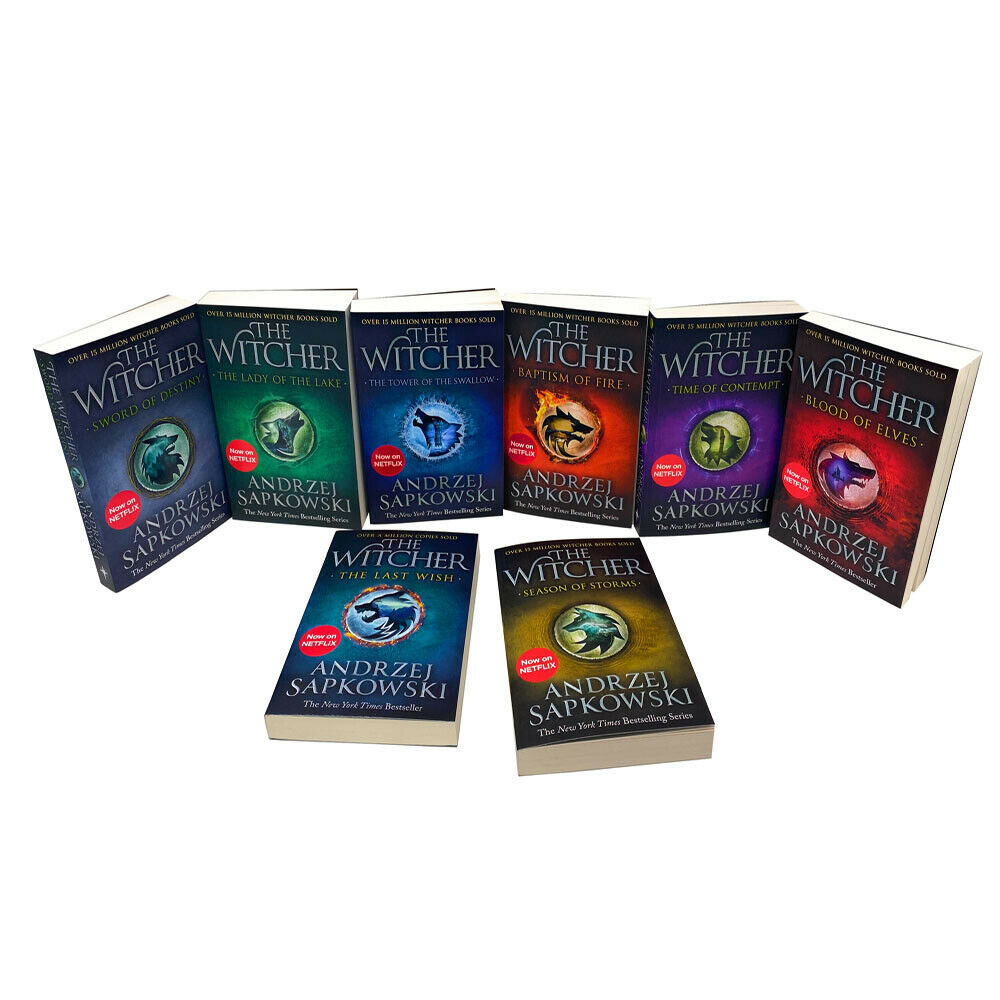 Andrzej Sapkowski The Witcher Series 8 Books Collection Set