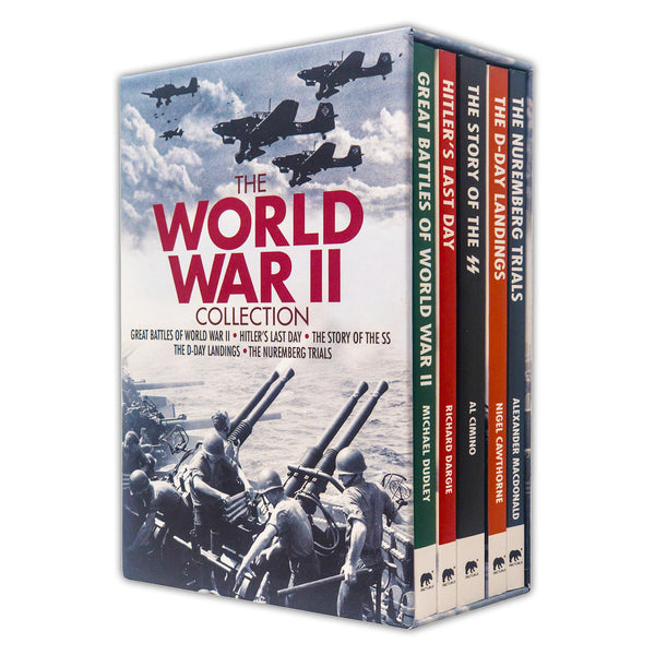 The World War II Collection 5 Books Set (The Nuremberg Trials, The D-Day Landings, The Story of the SS, Hitlers Last Day, Great Battles of World War 2)