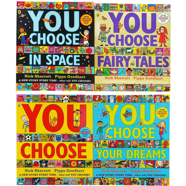 You Choose Series 4 Books Children's Collection Set by Pippa Goodhart and Nick Sharratt