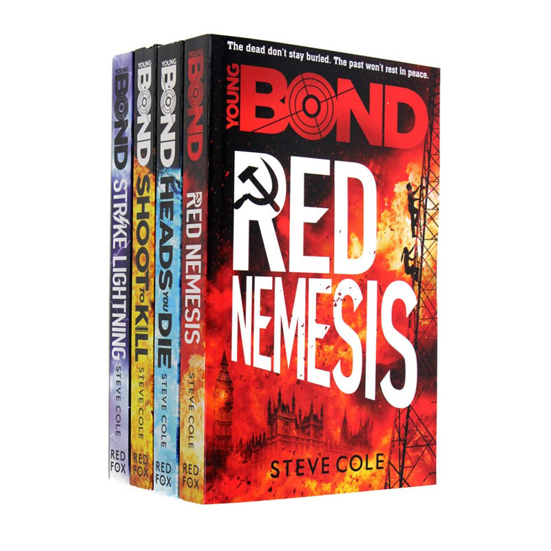 ["9789526535937", "adult fiction", "Adult Fiction (Top Authors)", "adventure", "cl0-PTR", "crime", "fiction", "Heads You Die", "horror", "red nemesis", "Shoot to Kill", "Steve Cole", "steve cole books", "steve cole collection", "steve cole young bond books", "Strike Lightning", "suspense", "thriller", "young bond 4 books", "young bond booksets", "young bond Collection", "young bond series", "young bond series set collection", "young bond set", "young teen"]