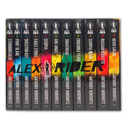 ["9781406399158", "alex rider", "alex rider book series", "alex rider books", "alex rider books in order", "alex rider box set", "alex rider series", "anthony horowitz", "anthony horowitz alex rider", "anthony horowitz alex rider books", "anthony horowitz books", "anthony horowitz new book", "ark angel", "children bestselling books", "children books", "children collection", "children gift set", "Childrens Books (11-14)", "cl0-PTR", "crocodile tears", "eagle strike", "never say die", "point blanc", "rider books", "russian roulette", "scorpia", "scorpia rising", "skeleton key", "snakehead", "stormbreaker", "young adults"]