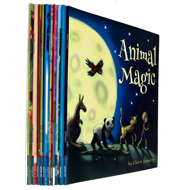 ["10 Books Set", "9781789586947", "Animal Magic", "Bestselling Children Book", "children picture books", "children picture books set", "children picture flat collection", "children picture storybooks", "Children Storybooks", "Collection book set", "Collection set for Children", "Day at the Zoo", "Early Learning", "fiction book", "Fun Activities", "Humorous Fiction Book", "Jumblies", "Literature", "Literature book", "Little Bunnys Home Time", "Little Llama", "Milo Goes Bananas", "picture storybooks", "Storybooks for Children", "The Sound of Moo-sic", "The Tale of Squirrels Secret", "Three Little Pigs", "Toucan Toucant"]