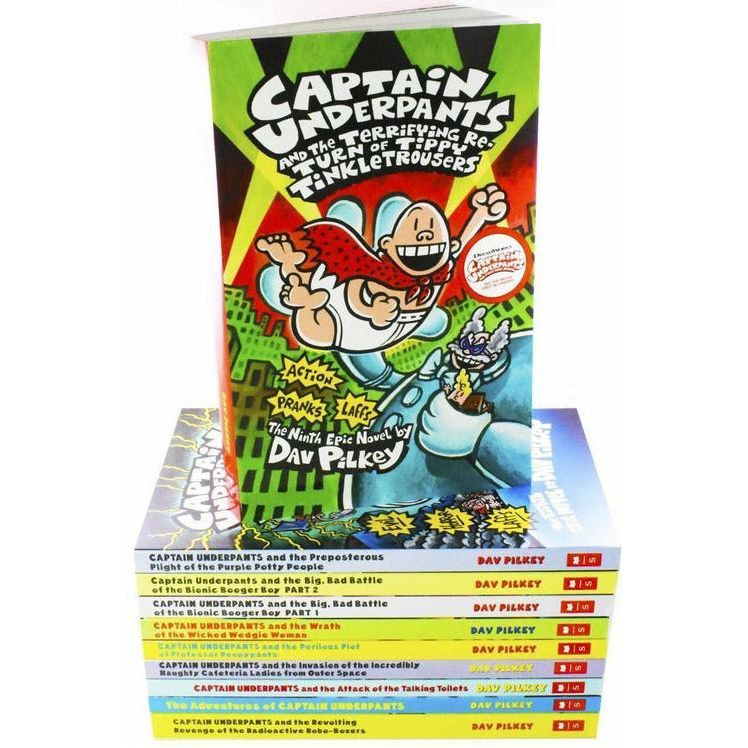 ["9781407157030", "captain underpants", "captain underpants box set", "captain underpants collection", "captain underpants series", "captain underpants set", "Childrens Books (7-11)", "Dav Pilkey", "dav pilkey book collection", "dav pilkey books", "dav pilkey captain underpants", "dav pilkey collection", "the adventures of captain underpants", "young teen"]