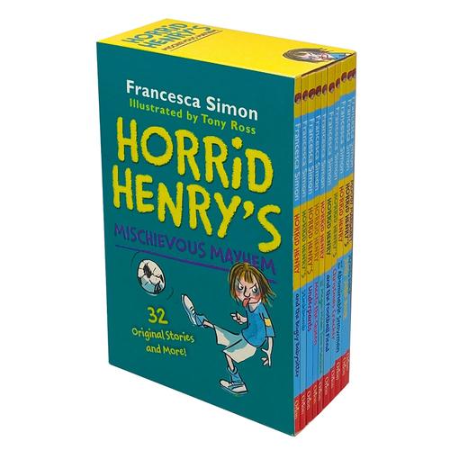 ["9781510102316", "children books set", "francesca simon", "horrid henry books", "horrid henry books set", "horrid henry box set", "horrid henry collection", "horrid henrys mischievous mayhem collection", "junior books", "orion", "tony ross"]