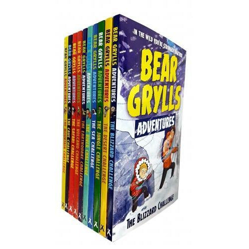 ["9789123648757", "Bear Grylls", "Bear Grylls Adventure Collection", "Childrens Books (5-7)", "junior books", "the blizzard challenge", "the desert challenge", "the earthquake challenge", "the jungle challenge", "the river challenge", "the sea challenge", "young teen"]