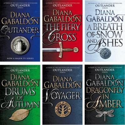 Outlander Series Diana Gabaldon Collection 6 Books Set - Book 1-6 - Outlander Dragonfly Voyager Dr.. - books 4 people