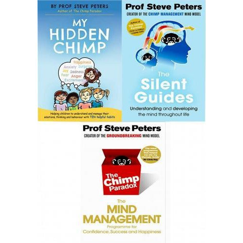 ["9789526536644", "Body", "Books for success", "Books for the Mind", "cl0-VIR", "Education books", "Mind", "Mindfulness Books", "My Hidden Chimp", "Professor Steve Peters 3 Books Set Collection", "Self Help Books", "Spirit", "Steve Peters", "Steve Peters Book Collection", "Steve Peters Book Set", "The Chimp Paradox", "The Silent Guides"]