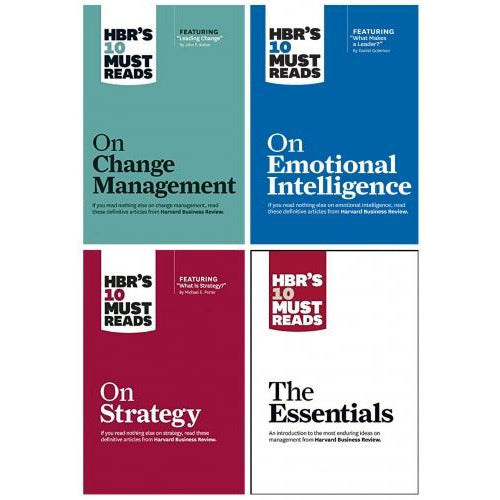 Hbrs 10 Must Reads Leadership Collection 4 Books Set - The Essentials Emotional Intelligence Strat.. - books 4 people