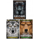 Erin Hunter Survivors Series 3 Books Collection Set Darkness Falls A Hidden Enemy The Empty City - books 4 people