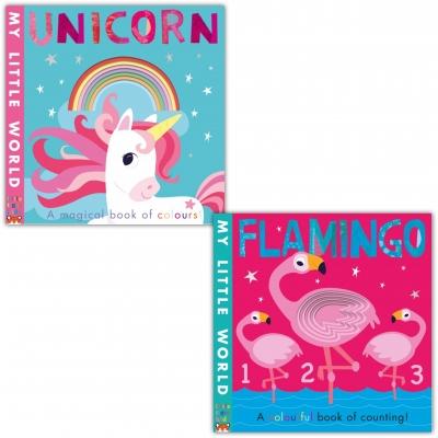 My Little World 2 Books Collection Set - Flamingo And Unicorn - books 4 people