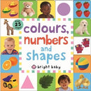 Colours Numbers And Shapes Bright Baby Lift-the-flap Tab Books - books 4 people