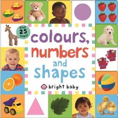 Colours Numbers And Shapes Bright Baby Lift-the-flap Tab Books - books 4 people