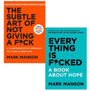 Mark Manson 2 Books Collection Set The Subtle Art Of Not Giving A Fck Everything Is Fcked A Book A.. - books 4 people