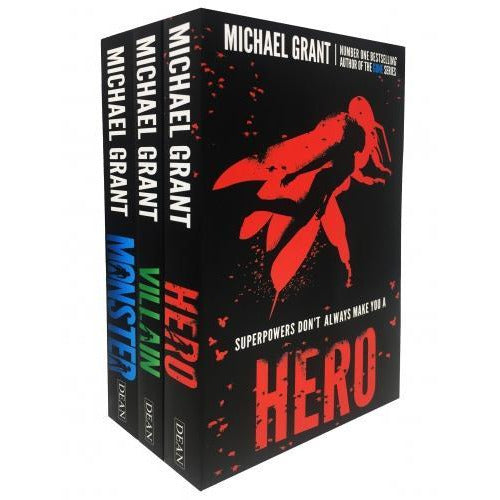 The Monster Series 3 Books Collection Set By Michael Grant Hero Villain Monster - books 4 people