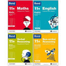 Bond 11 English Maths Non-verbal Reasoning Verbal Reasoning Assessment Papers 4 Books Set - Age 5-6 - books 4 people