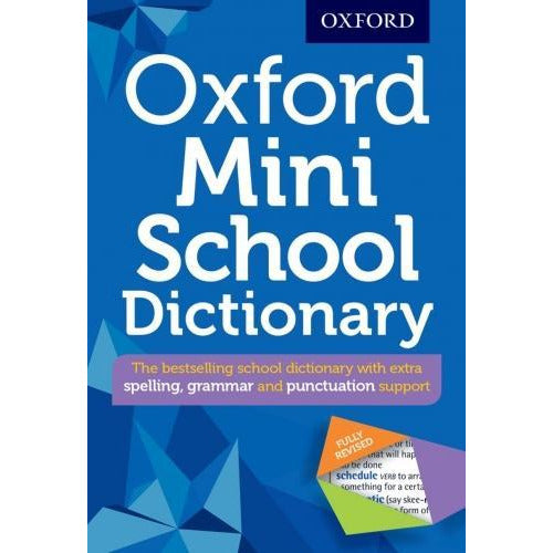 ["9780192747082", "Academic Books", "And Activities.", "Build Words", "cl0-VIR", "Develope Language", "Downloadable Games", "Easy To Use", "Grammar", "Meaning Of Words", "Oxford Mini School Dictionary Fully Revised", "Punctuation", "Puzzles", "School Dictionary", "Spelling"]