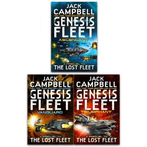Jack Campwell Genesis Fleet Series 3 Books Collection Set - Genesis Fleet Ascendant Genesis Fleet .. - books 4 people