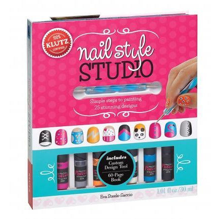 ["9780545561631", "acrylic nail styles", "children craft", "Childrens Books (3-5)", "cl0-PTR", "creating beautiful nails", "Designs", "finger nail styles", "gel nail styles", "girls craft kit", "guide to nail polishing", "klutz", "klutz books", "klutz nail style studio", "klutz nail style studio book kit", "nail designs", "nail polishing books", "nail shape styles", "Nail Style", "nail style studio", "nail style studio books", "nail style studio design", "nail style studio for girls", "nail style studio guide kit", "nail style studio kit", "Nail Style Studio Simple", "nail styles 2021", "nail styling for girls", "nail styling guide", "nails with lots of designs", "natural nail styles", "Painting", "Painting 25 Stunning Designs", "Simple Step", "Simple Steps To Painting", "style nails", "styles of nails"]