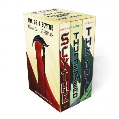 Arc Of A Scythe 3 Books Box Collection Set By Neal Shusterman  The Toll Thunderhead Scythe - books 4 people