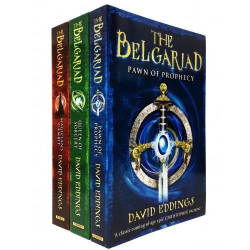 The Belgariad 3 Books Collection Set By David Eddings - Pawn Of Prophecy Queen Of Sorcery Magician.. - books 4 people
