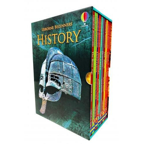 Usborne Beginners History 10 Books Collection Box Set Stone Age Iron Age Egyptians Ancient Greeks .. - books 4 people
