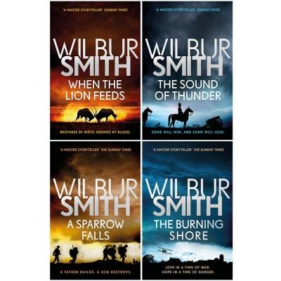 Wilbur Smith Courtney Series 4 Books Collection Set Book 1 To 4 - When The Lion Feeds The Sound Of.. - books 4 people