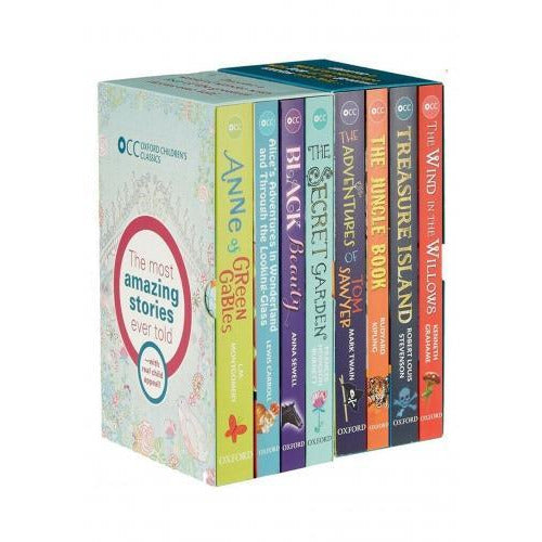["9789123622740", "Anna Sewell", "Children Books (14-16)", "Children Classics books", "Childrens Classics Collection", "cl0-VIR", "Frances Hodgson Burnett", "Kenneth Grahame", "L M Montgomery", "Lewis Carrol", "Mark Twain", "Oxford Childrens Classics", "Oxford Childrens Classics Box Set", "Oxford Childrens Classics World of Adventure box set", "Oxford Childrens Classics World of Wonder box set", "Robert Louis Stevenson", "Rudyard Kipling", "The Adventures of Tom Sawyer", "The Jungle Book", "The Wind in the Willows", "Treasure Island", "World of Wonder Collection", "young adults", "young teen"]