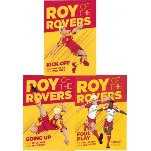 Roy Of The Rovers Graphic Novel 3 Books Collection Set Kick-off Foul Play Going Up - books 4 people