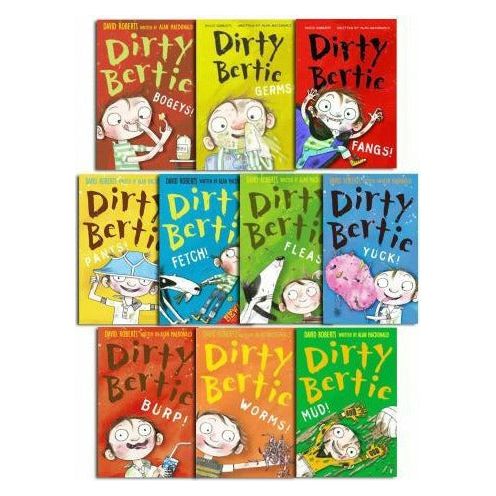 ["9781847159274", "Bogeys", "Burp", "Childrens Books (5-7)", "cl0-PTR", "David Roberts", "dirty bertie books set", "Dirty Bertie collection", "dirty bertie series", "dirty bertie series 1", "Fangs", "Fetch", "Fleas", "Germs", "junior books", "ltk", "Mud", "Pants", "Worms", "Yuck"]