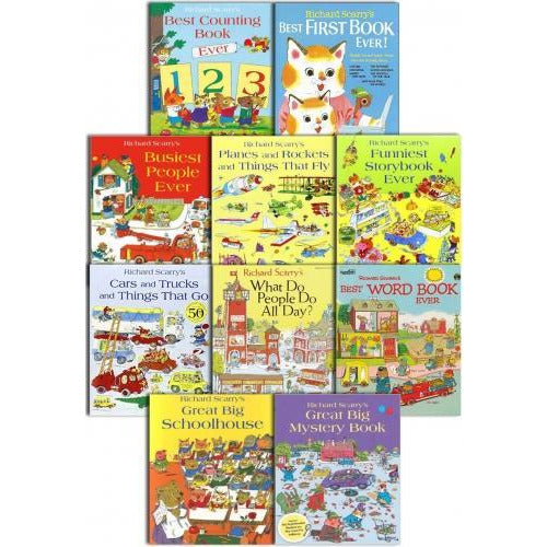 ["9780007977710", "9783200329546", "Best Counting Book", "Best First Book Ever", "Best Word Book Ever", "Busiest People Ever", "Cars and Trucks and Things That Go", "Childrens Books (3-5)", "cl0-low", "cl0-PTR", "Funniest Storybook Ever", "Great Big Mystery Book", "Great Big Schoolhouse", "junior books", "Planes and Rockets and Things That Fly", "Richard Scarry", "Richard Scarry books set", "Richard Scarry collection", "Richard Scarry set", "What Do People Do All Day"]