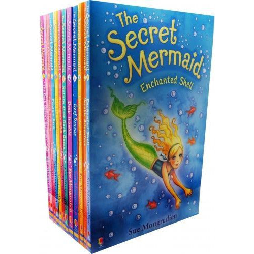 The Secret Mermaid Collection By Sue Mongredien 12 Books Set Collection Pack - books 4 people